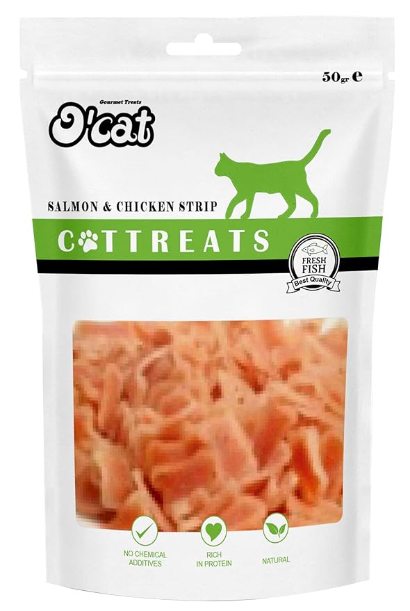 PETS EMPIRE O'cat Salmon & Chicken Cat Treats 50gms
